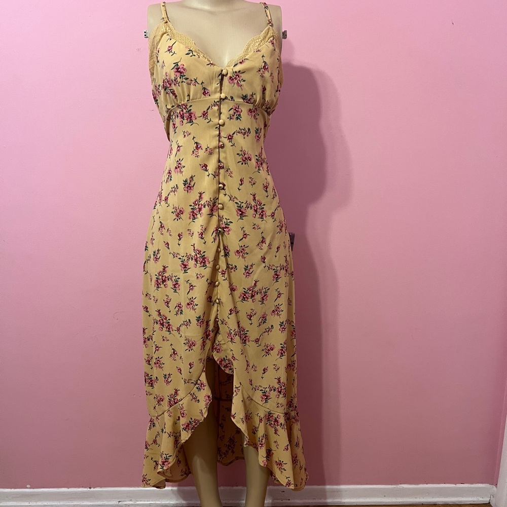 Floral Yellow Dress